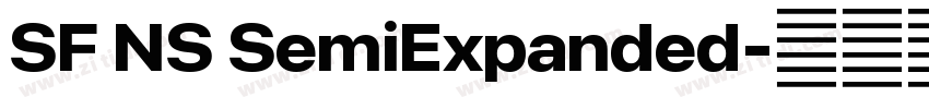 SF NS SemiExpanded字体转换